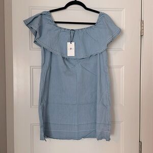 7 For All Mankind denim mini dress